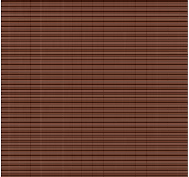 Cortina roller comedor efecto bambú marrón chocolate - TenVinilo