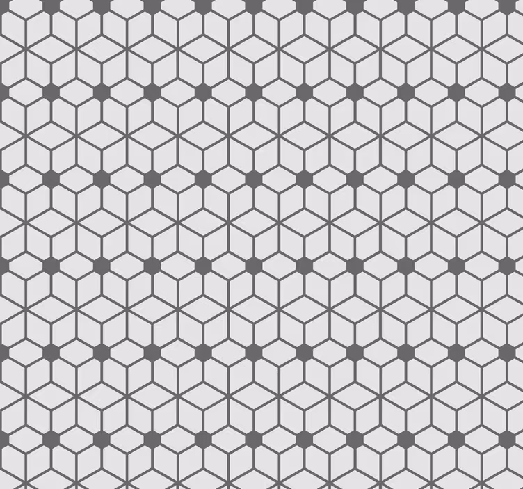 Cortina roller baño diseño de azulejos hexagonales - TenVinilo