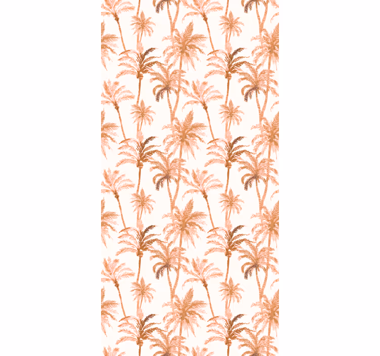 Cortina roller baño siluetas de palmera - TenVinilo