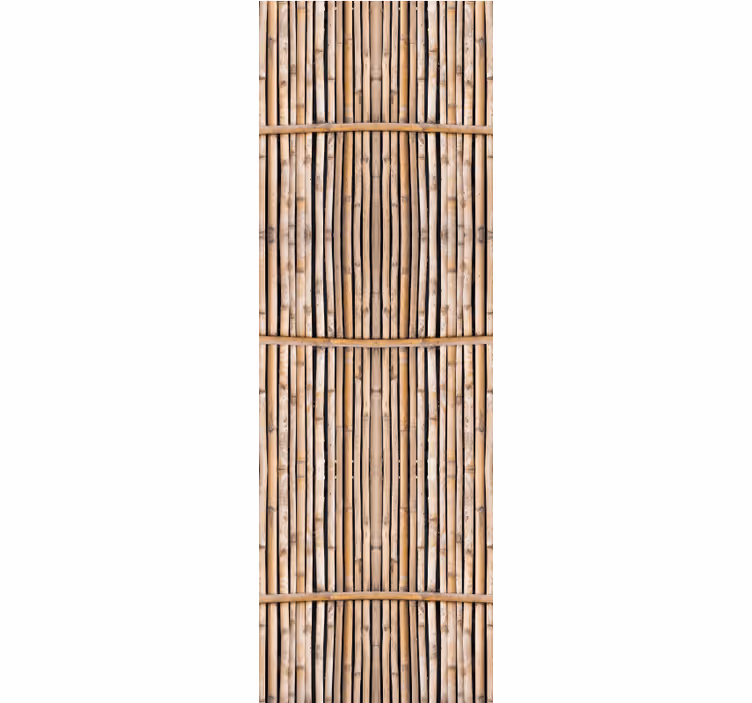 Cortina roller comedor cañas de bambú artesanales - TenVinilo