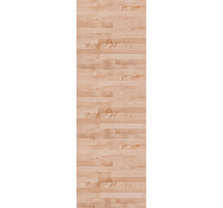 Cortina roller comedor tablón de madera marrón elegante - TenVinilo