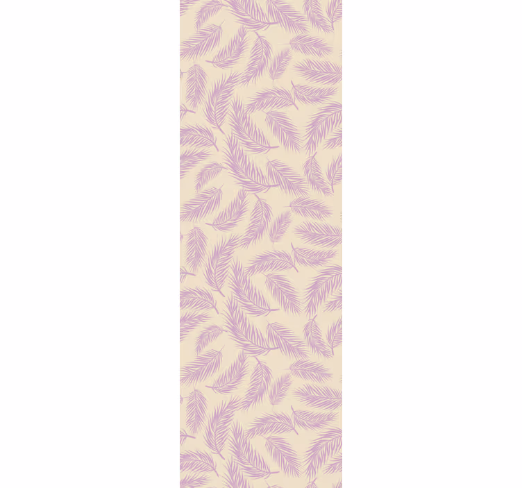 Cortina roller comedor salvaje tropical rosa y beige - TenVinilo