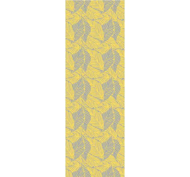 Cortina roller comedor hojas tropicales - TenVinilo