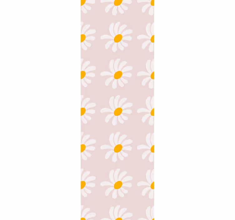 Cortina roller infantil ilustración de flores boho - TenVinilo