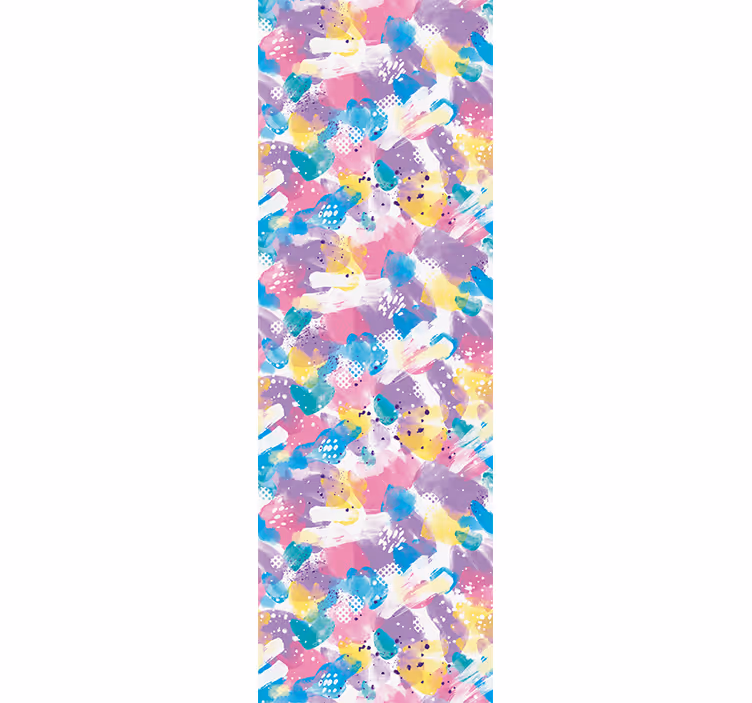 Cortina roller infantil color pastel desbordante - TenVinilo