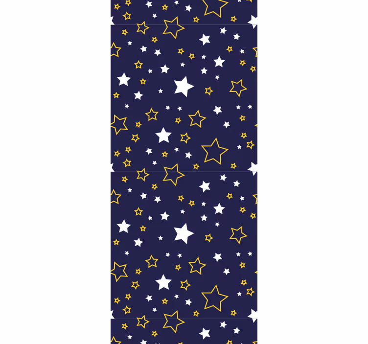 Cortina roller infantil cielo nocturno con estrellas - TenVinilo