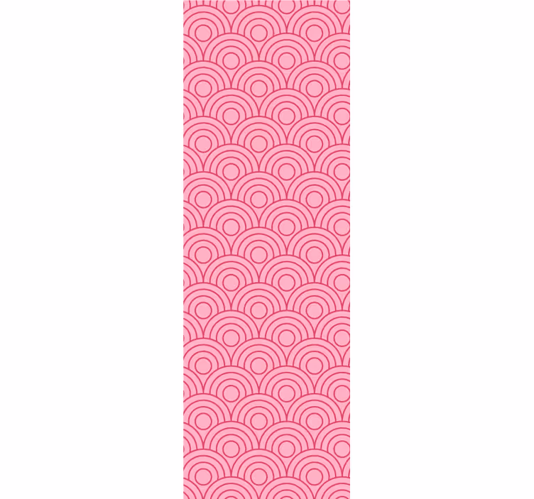 Cortina roller infantil forma rosa claro y oscuro - TenVinilo