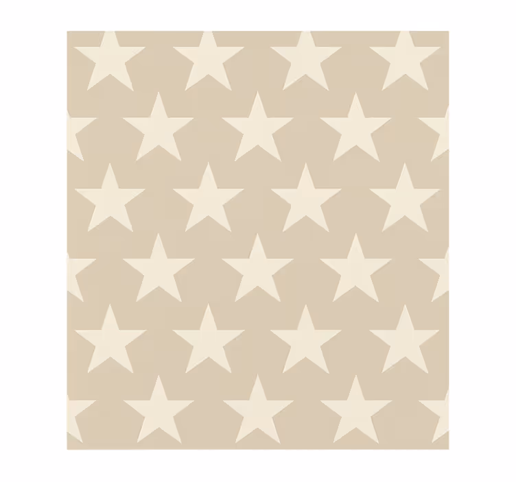 Cortina roller juvenil patrón de estrellas beige - TenVinilo