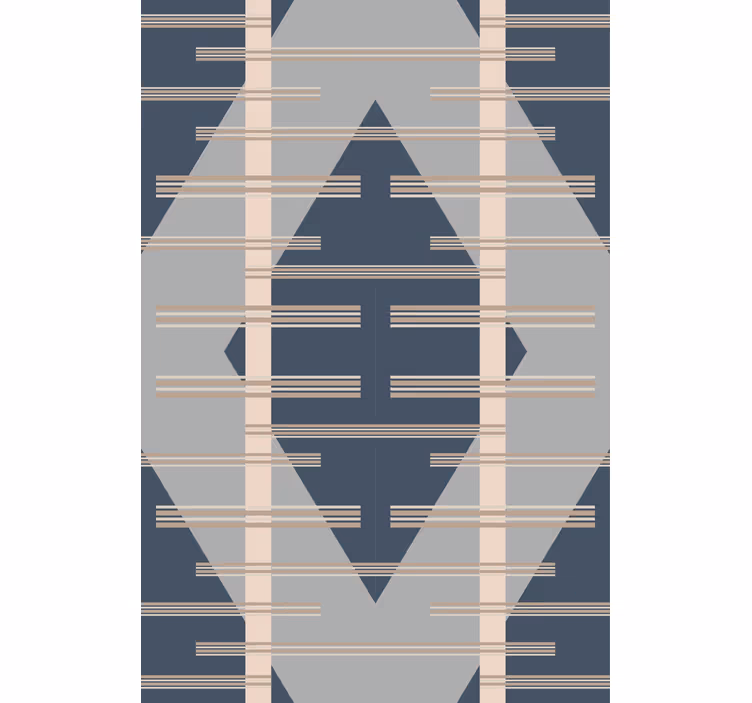 Cortina roller moderno estilo abstracto gris mid-century - TenVinilo