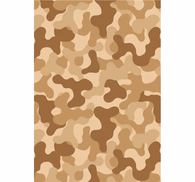 Cortina roller beige motivo camuflaje abstracto - TenVinilo