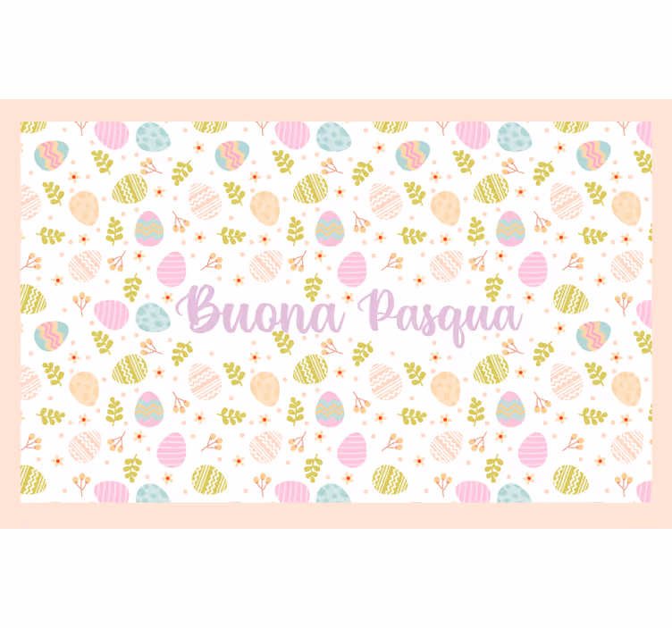 Cortina roller amarilla buona pasqua - TenVinilo