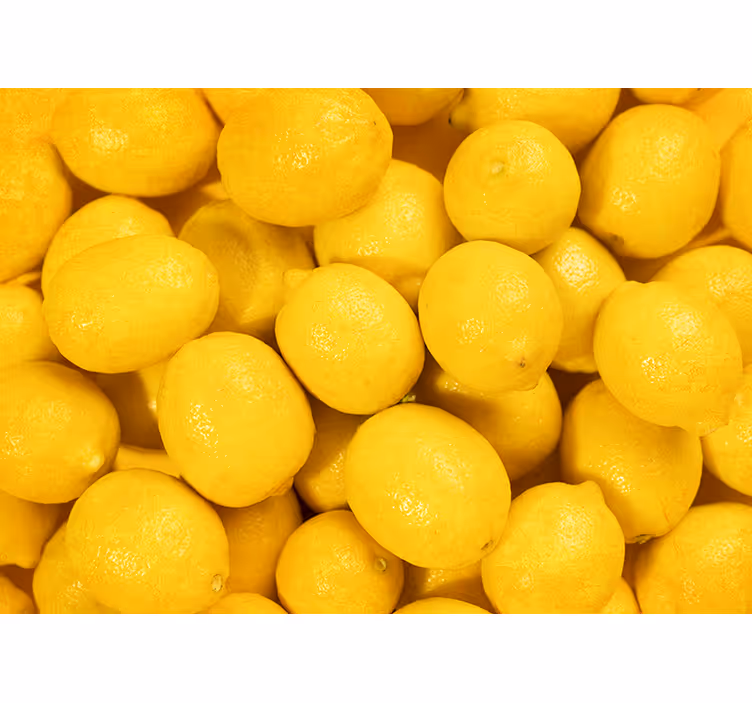 Cortina roller amarilla limones - TenVinilo
