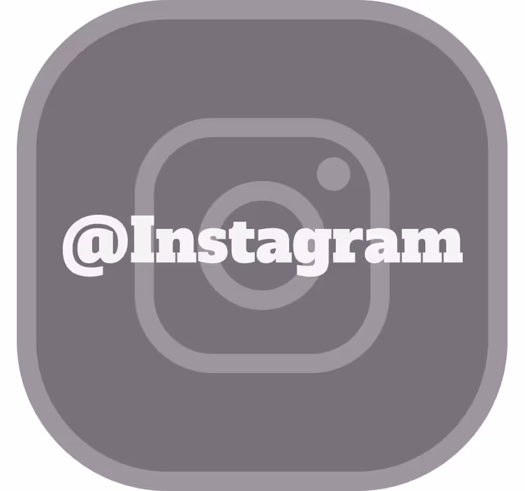 Cortina roller gris tu instagram - TenVinilo