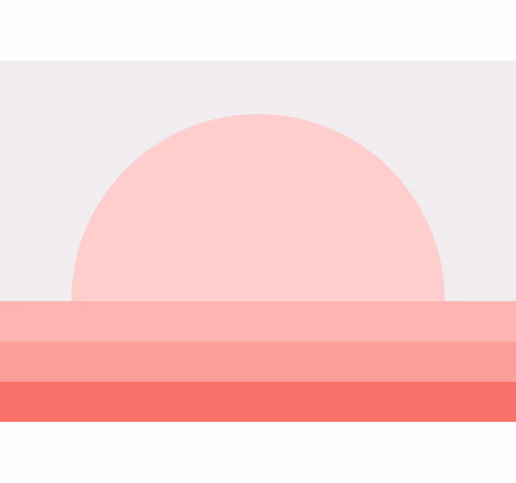 Cortina roller living comedor atardecer rosa 70's - TenVinilo