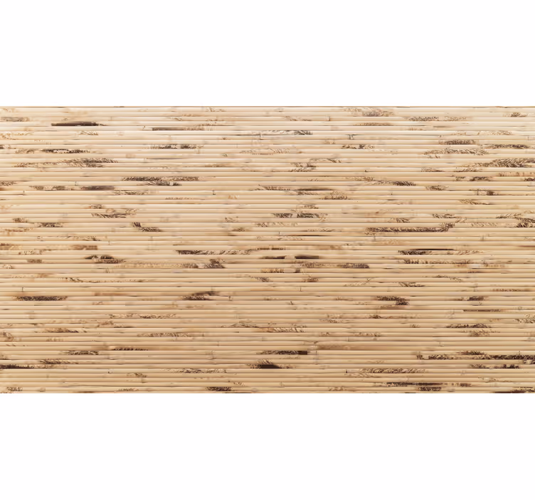 Cortina roller beige palitos de madera marrón claro - TenVinilo