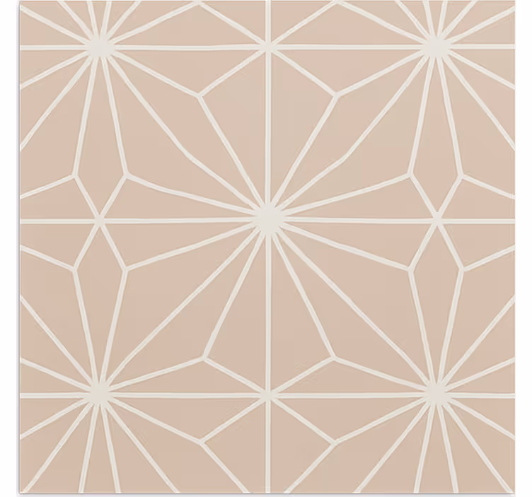 Cortina roller beige con patrón de estrellas beige - TenVinilo
