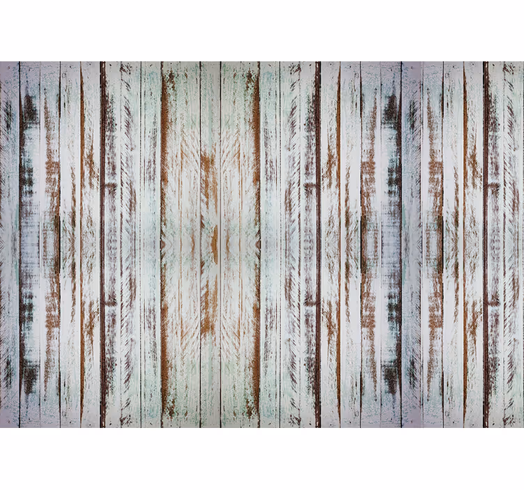 Cortina roller habitación madera en tiras - TenVinilo