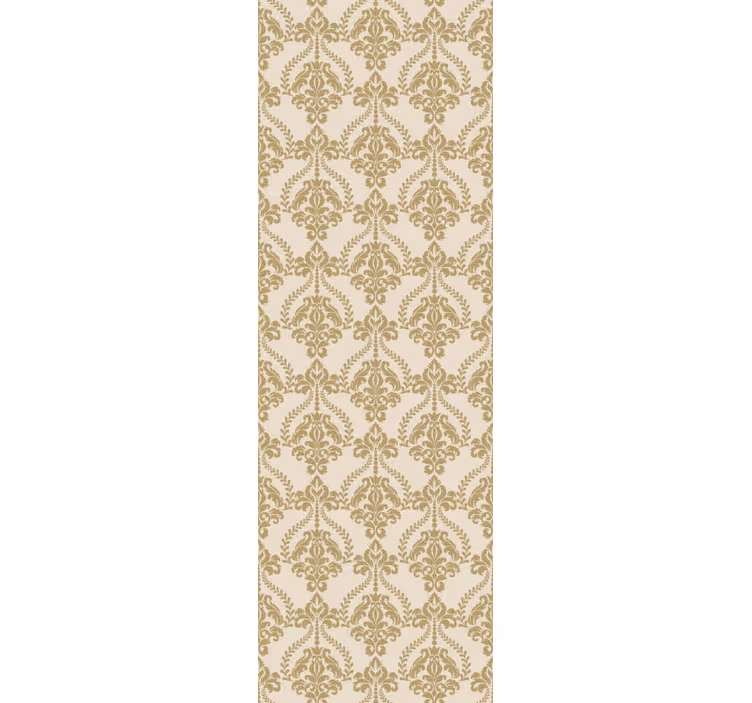 Cortina roller vintage detalles florales beige - TenVinilo