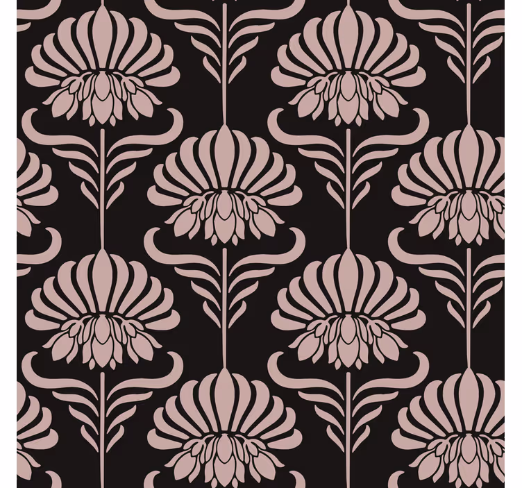 Cortina roller vintage motivos art nouveau - TenVinilo