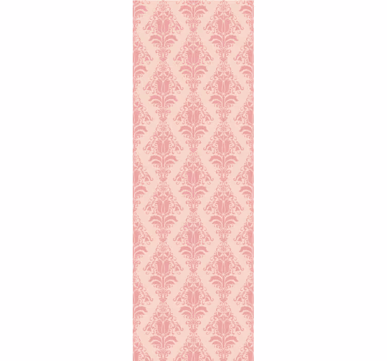 Cortina roller vintage estampado floral rosa provincial - TenVinilo