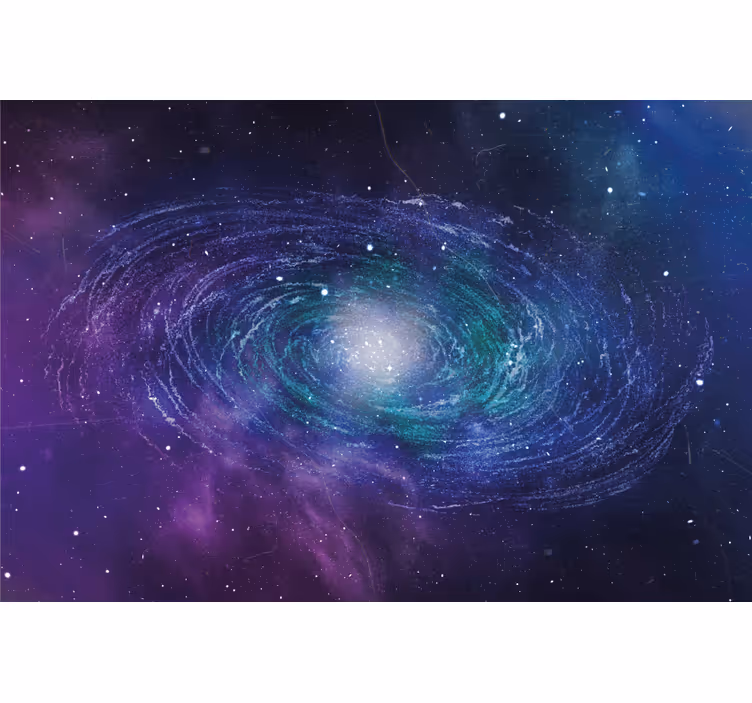 Cortina roller living comedor anillo espacial de estrellas - TenVinilo