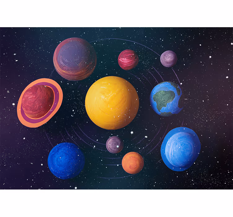 Cortina roller habitación potenciales de exoplanetas - TenVinilo