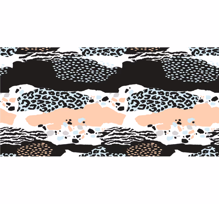 Cortina roller habitación piel de leopardo elegante - TenVinilo