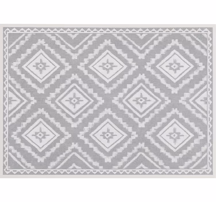 Cortina roller living comedor efecto marroquí plateado - TenVinilo