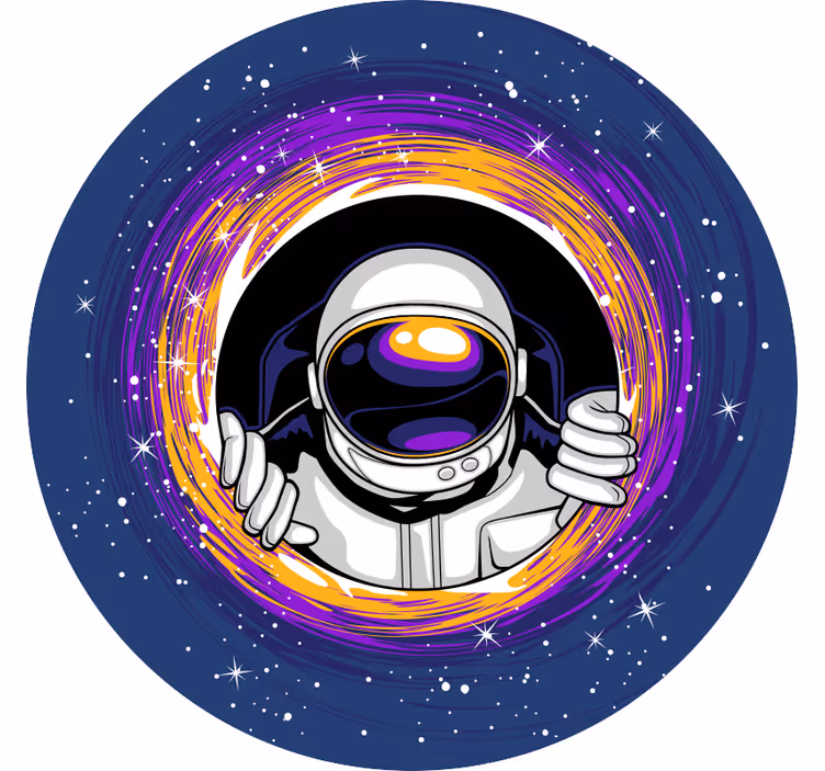 Cortina roller infantil astronauta en el espacio - TenVinilo