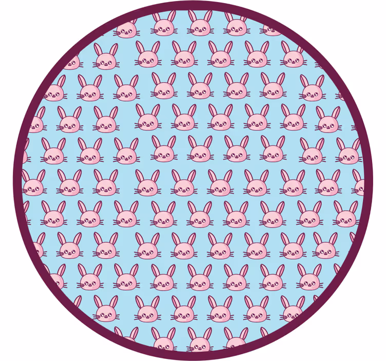 Cortina roller infantil anime con conejitos - TenVinilo