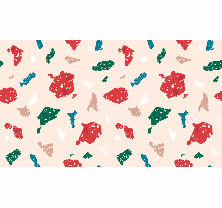 Cortina roller infantil terrazzo para niños - TenVinilo