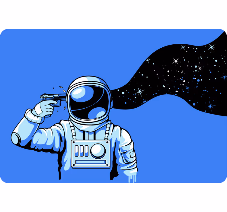 Cortina roller infantil astronautas bajo presión - TenVinilo