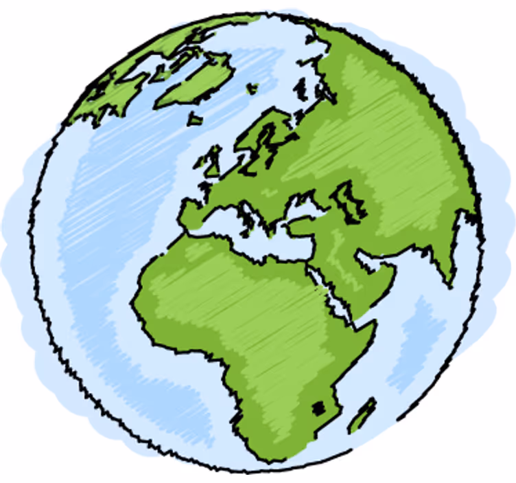 Cortina roller infantil mapa mundial verde y azul - TenVinilo