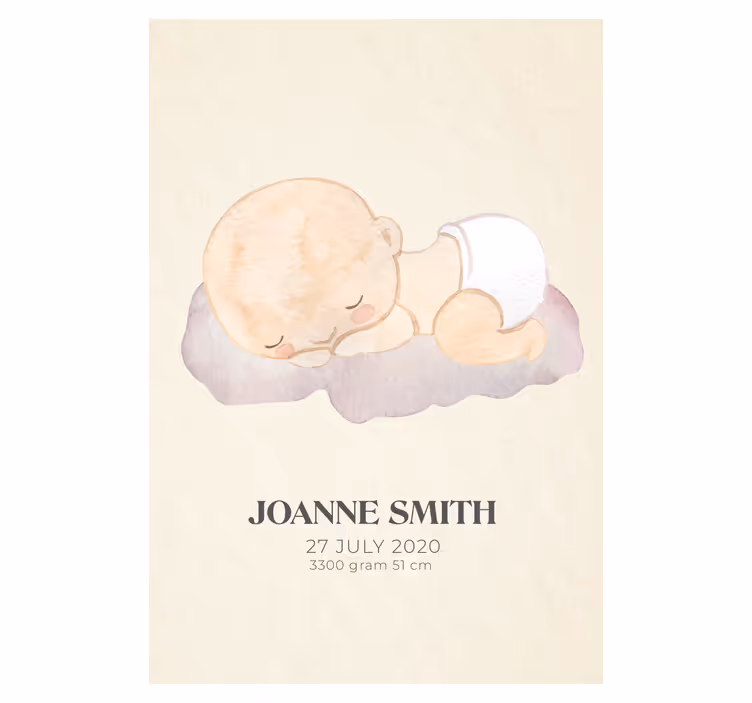 Cortina roller infantil amor de bebé - TenVinilo