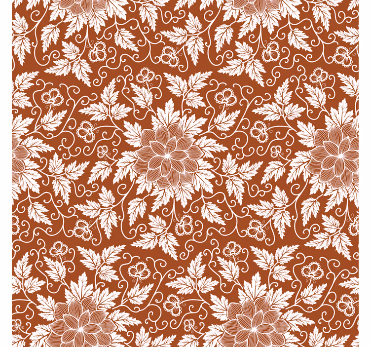 Cortina roller cocina azulejo paisley floral - TenVinilo