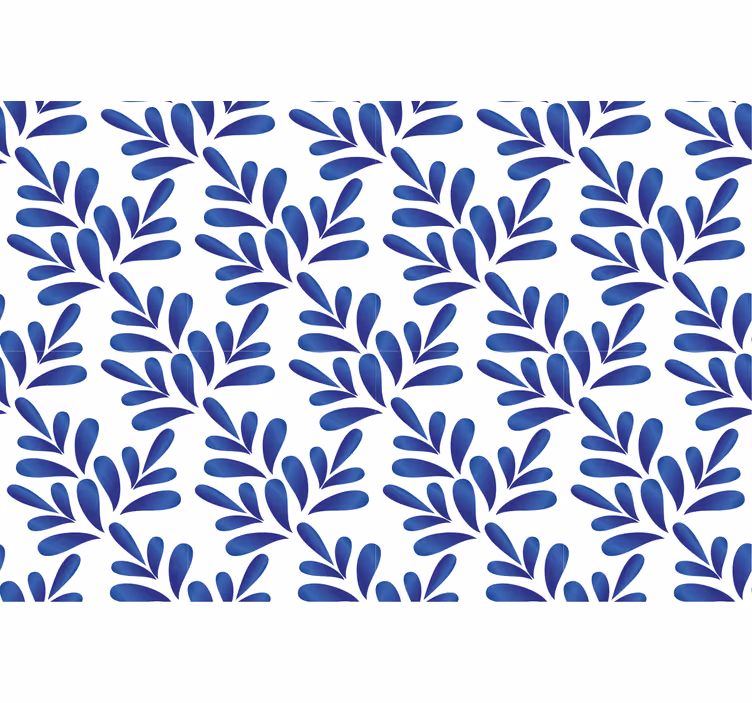 Cortina roller azul porcelana azul - TenVinilo