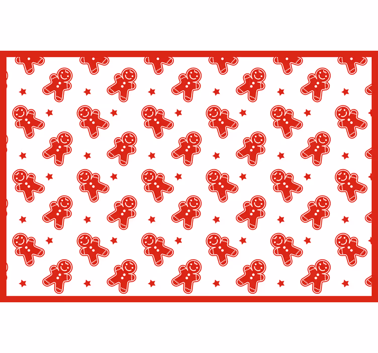 Cortina roller roja galletas de navidad - TenVinilo