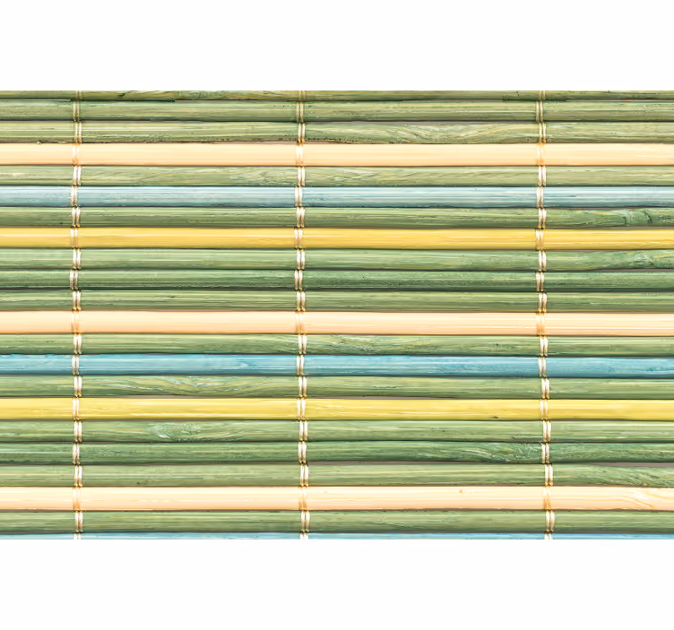 Cortina roller verde textura de bambú verde - TenVinilo