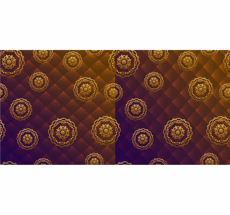 Cortina roller habitación mandala elegante multicolor - TenVinilo
