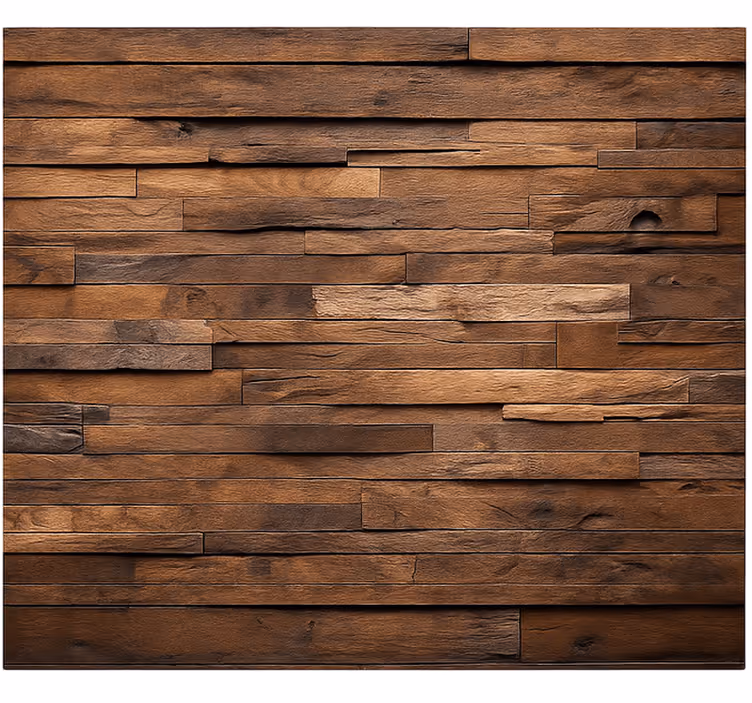 Cortina roller living comedor madera de roble - TenVinilo