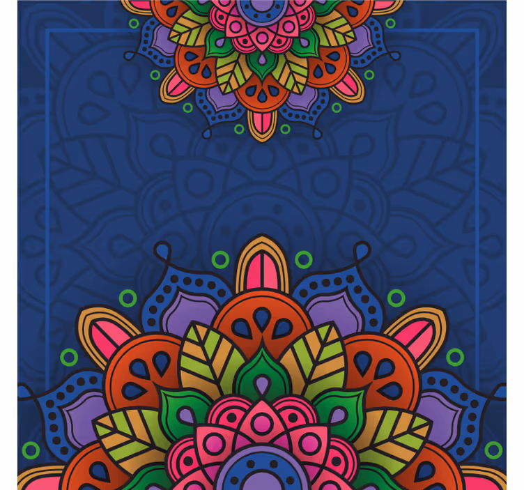 Cortina roller oficina mandala diseño - TenVinilo