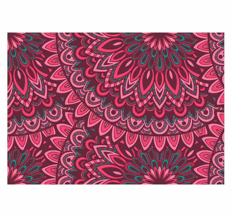Cortina roller zen wallpaper mandala: expresión rosa - TenVinilo