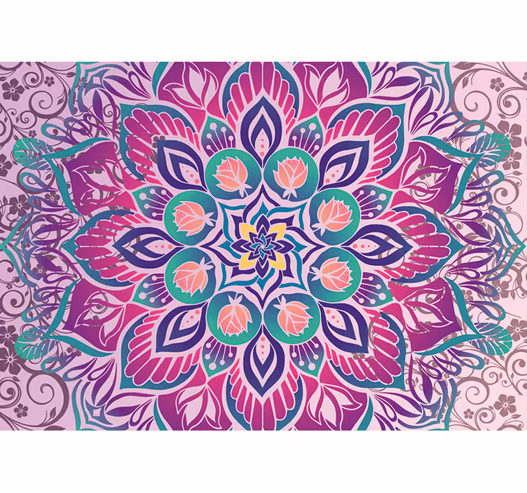 Cortina roller zen diseño de mandala - TenVinilo