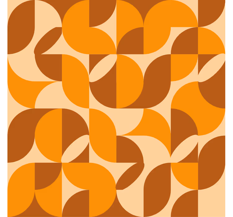 Cortina roller naranja estilo retro - TenVinilo