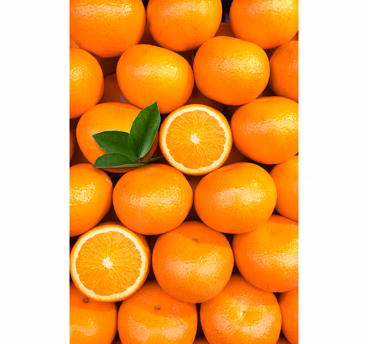 Cortina roller naranja naranjas - TenVinilo