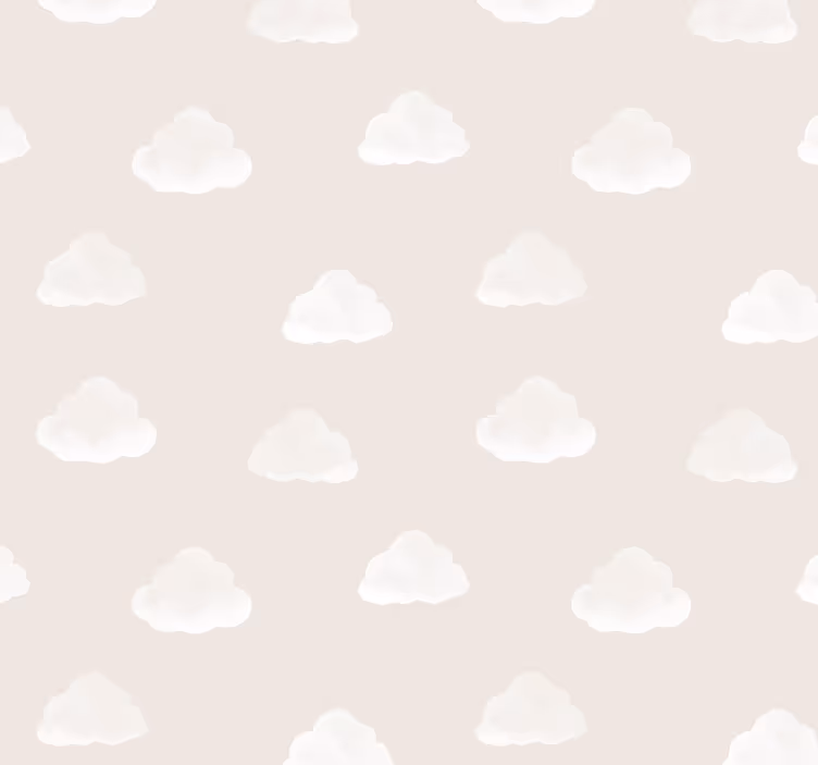 Cortina roller para bebé patrón nubes beige - TenVinilo