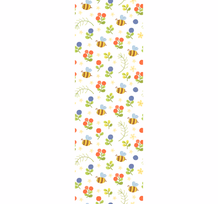 Cortina roller para bebé diseño de abejitas adorables - TenVinilo
