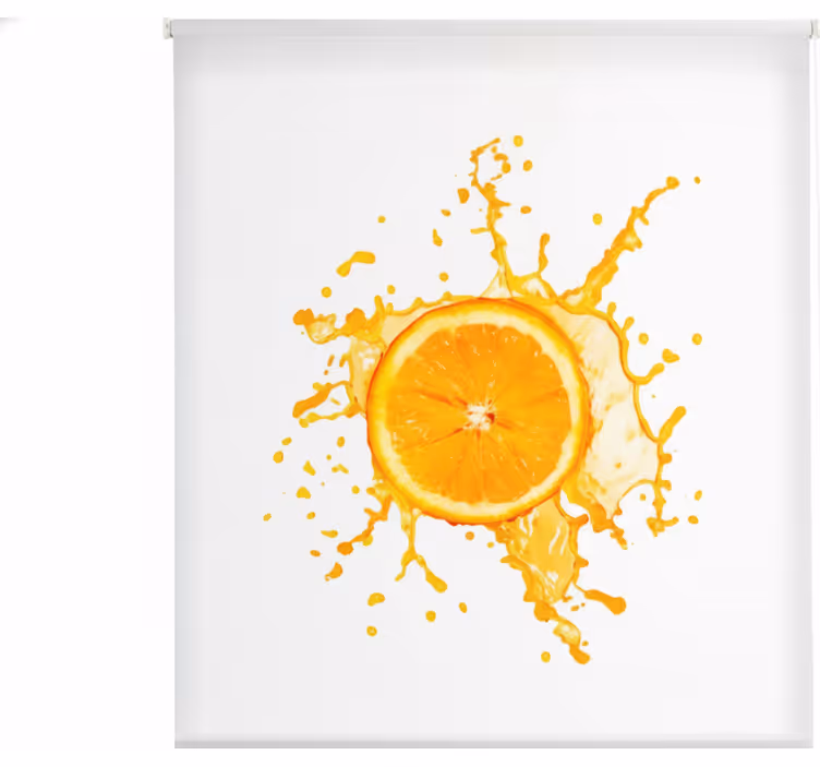 Cortina roller cocina 130 cm fruta naranja - TenVinilo