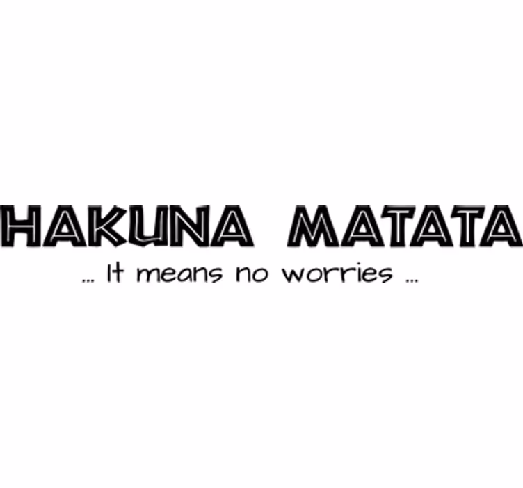 Cortina roller tv vinilo decorativo infantil hakuna matata - TenVinilo