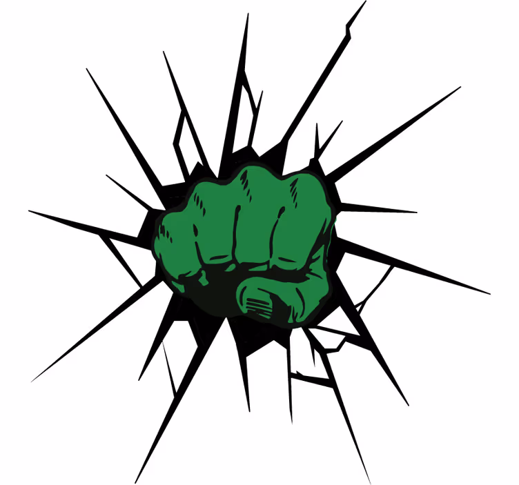 Cortina roller superhéroes efecto hulk - TenVinilo